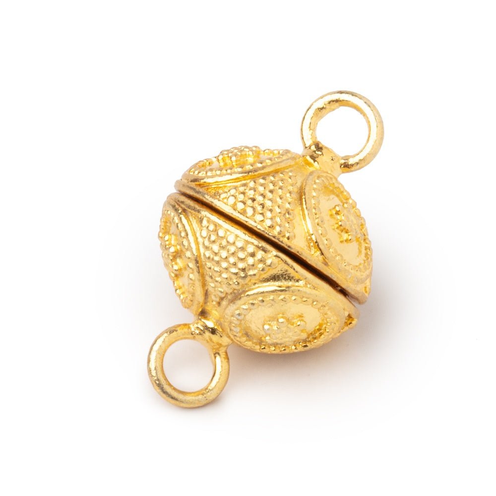 16mm Miligrain Ringed Star Design Magnetic Clasp 1 piece (ONLINE ORDER ONLY)