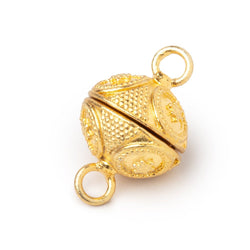 16mm Miligrain Ringed Star Design Magnetic Clasp 1 piece (ONLINE ORDER ONLY)