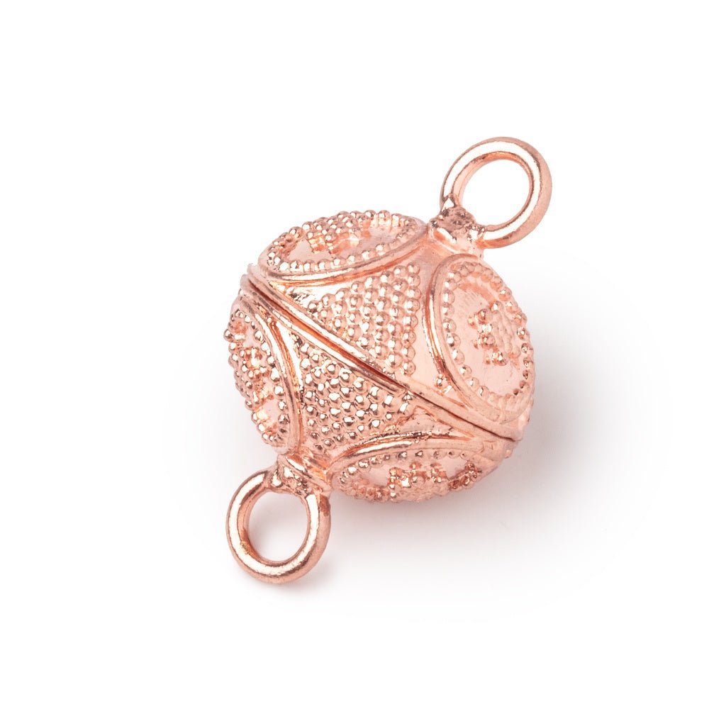 16mm Miligrain Ringed Star Design Magnetic Clasp 1 piece (ONLINE ORDER ONLY)