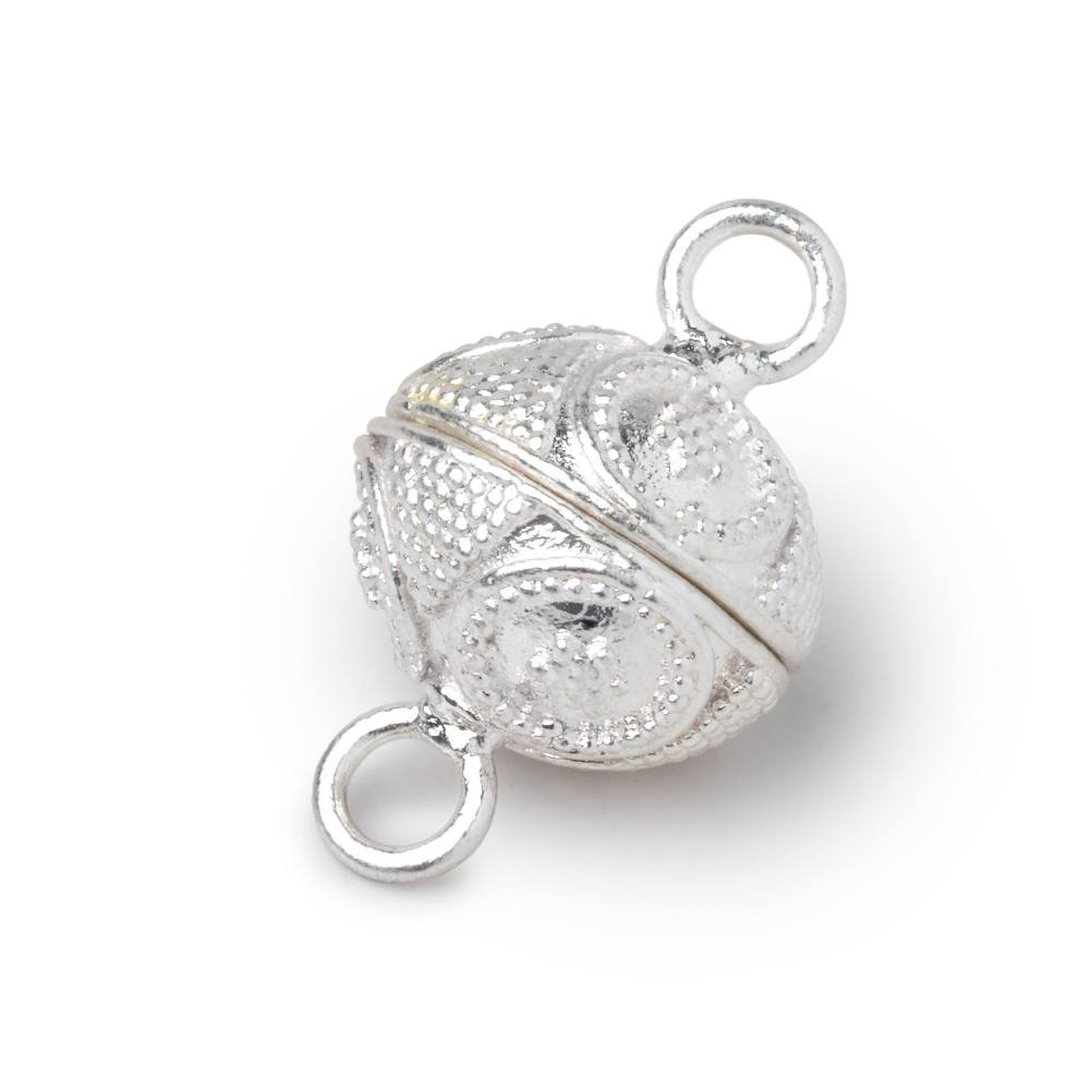 16mm Miligrain Ringed Star Design Magnetic Clasp 1 piece (ONLINE ORDER ONLY)