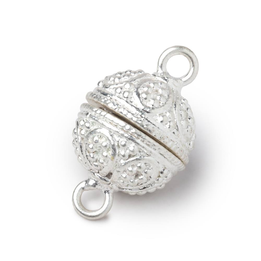 16mm Miligrain Tear Drop Design Round Magnetic Clasp 1 piece (ONLINE ORDER ONLY)