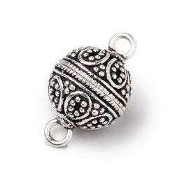 16mm Miligrain Tear Drop Design Round Magnetic Clasp 1 piece (ONLINE ORDER ONLY)