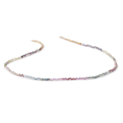 1.6mm Multi Color Sapphire Micro Faceted Round Beads 12.25 inch 218 pieces (ONLINE ORDER ONLY)