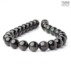 16mm Rainbow Obsidian Plain Round 16 inch 25 Beads 1mm Hole A (ONLINE ORDER ONLY)