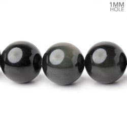 16mm Rainbow Obsidian Plain Round 16 inch 25 Beads 1mm Hole A (ONLINE ORDER ONLY)