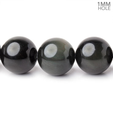 16mm Rainbow Obsidian Plain Round 16 inch 25 Beads 1mm Hole A (ONLINE ORDER ONLY)