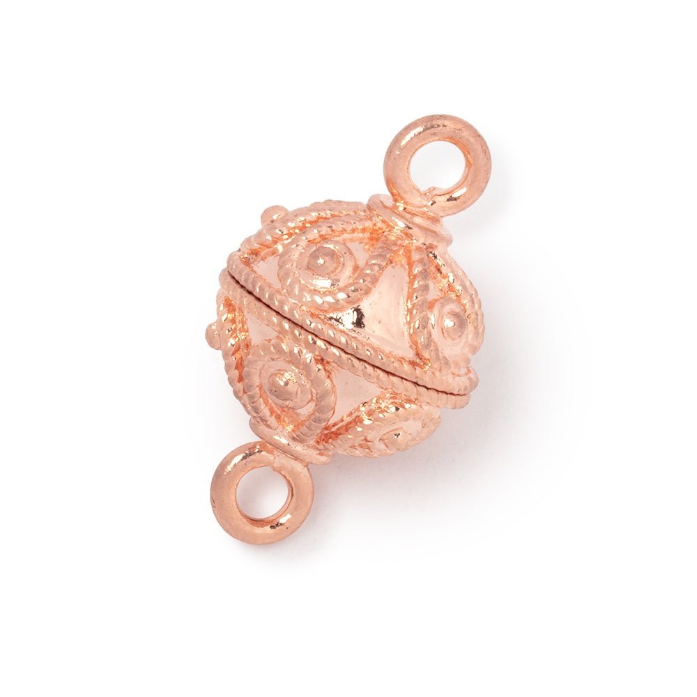 16mm Roped Tear Drop Design Round Magnetic Clasp 1 piece (ONLINE ORDER ONLY)