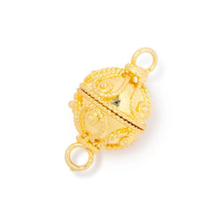 16mm Roped Tear Drop Design Round Magnetic Clasp 1 piece (ONLINE ORDER ONLY)