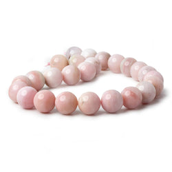 16mm Shaded Pink Peruvian Opal plain rounds 16 inch 25 beads AA (ONLINE ORDER ONLY)