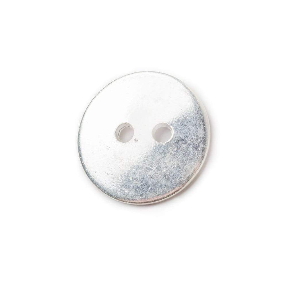 16mm Silver plated Round Button, 10 pieces (ONLINE ORDER ONLY)