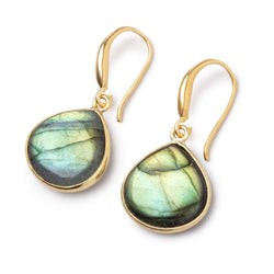 16mm Vermeil Earwire with a Shiny Finish Set of 2 pieces (ONLINE ORDER ONLY)