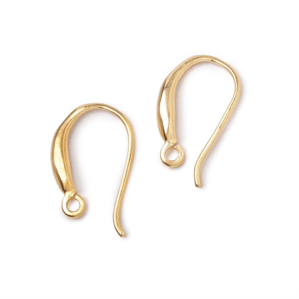 16mm Vermeil Earwire with a Shiny Finish Set of 2 pieces (ONLINE ORDER ONLY)