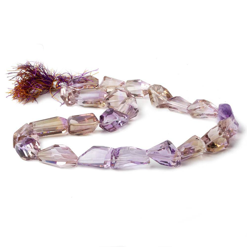 16x11-20x11.5mm Ametrine Faceted Nugget Beads 16 inch 23 pieces AAA (ONLINE ORDER ONLY)