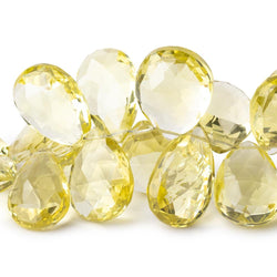 16x12-19x15mm Lemon Quartz Faceted Pear Beads 8 inch 39 pieces AAA (ONLINE ORDER ONLY)