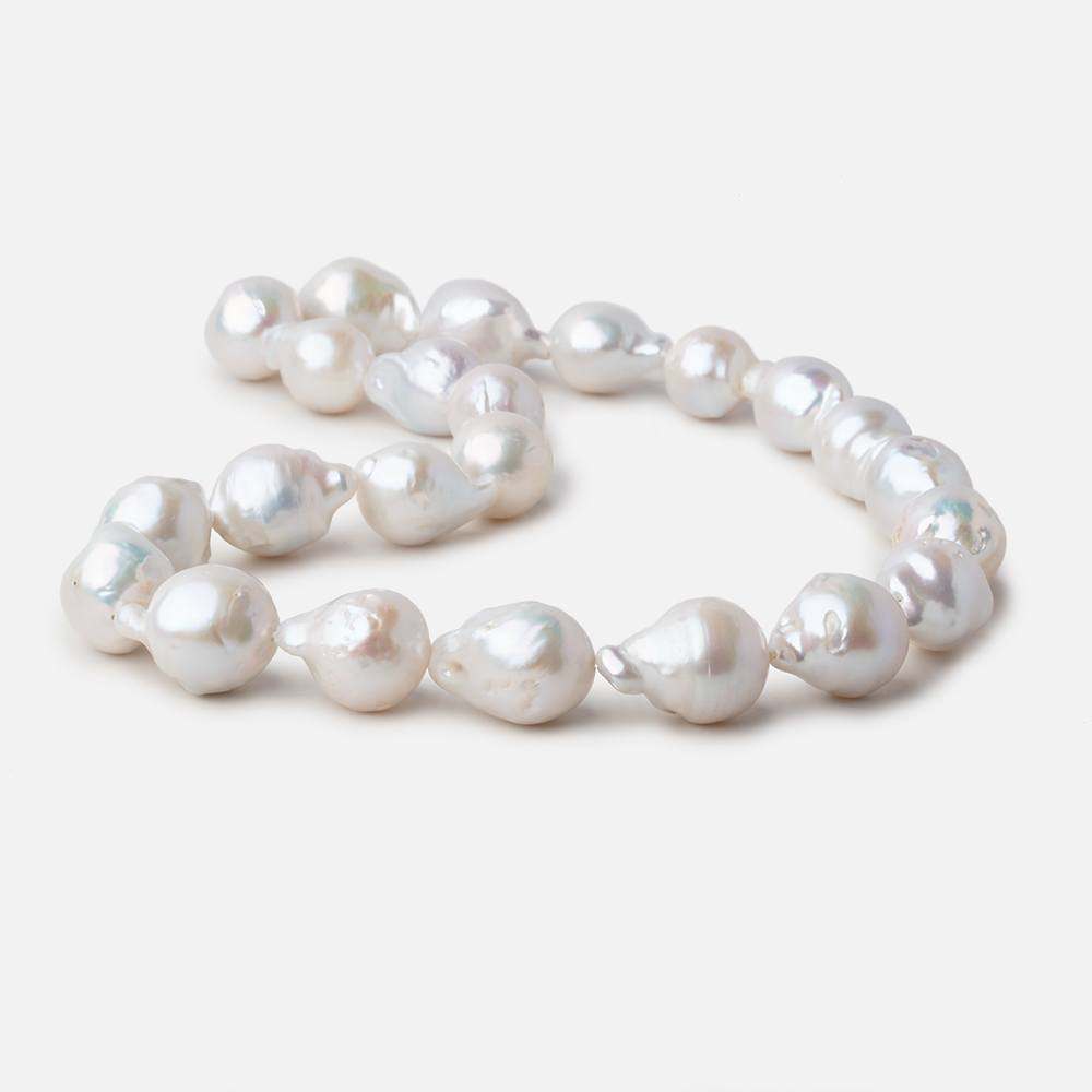 16x12-20x14mm Off White Ultra Baroque Freshwater Pearls 16 inch 23 pieces (ONLINE ORDER ONLY)