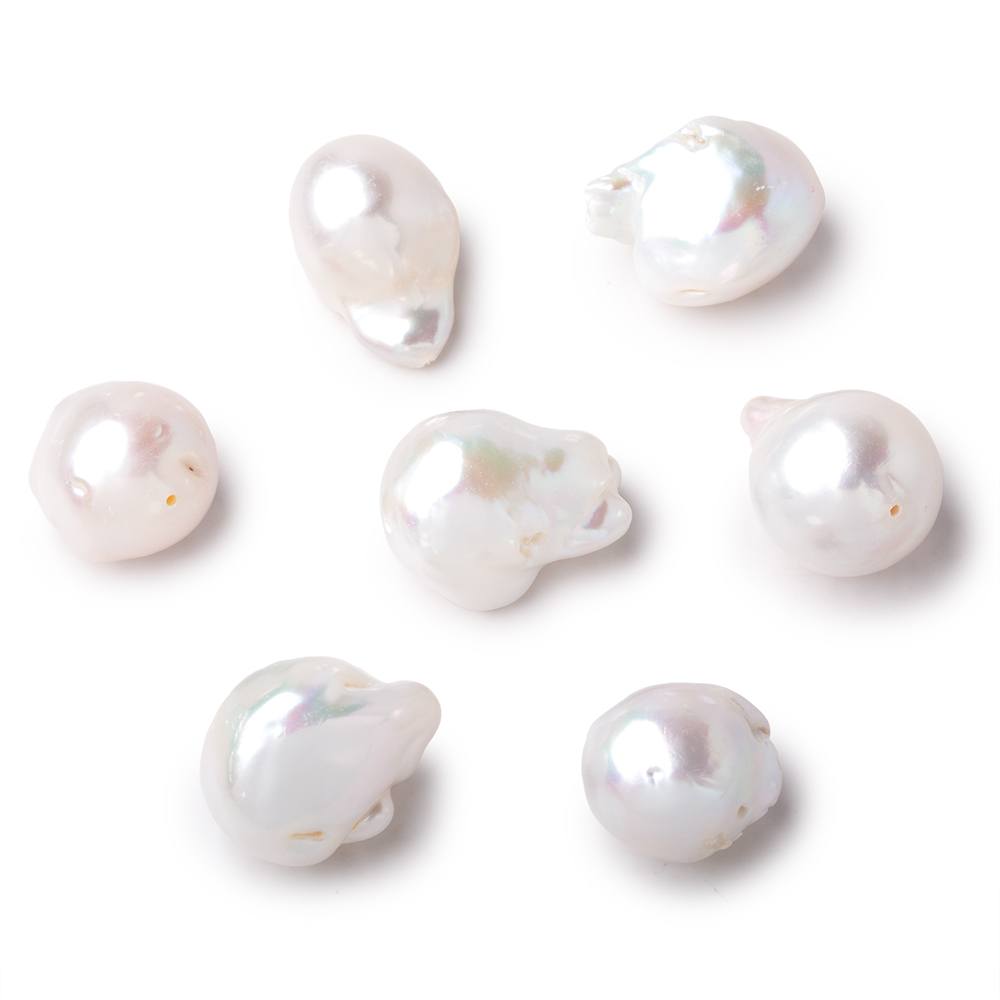 16x12-20x15mm White Ultra Baroque Freshwater Pearl Focal 1 piece (ONLINE ORDER ONLY)
