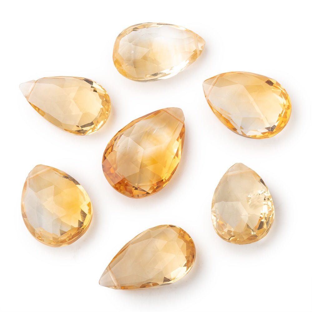 16x12-22x14mm Citrine Faceted Pear Focal Beads 1 piece (ONLINE ORDER ONLY)