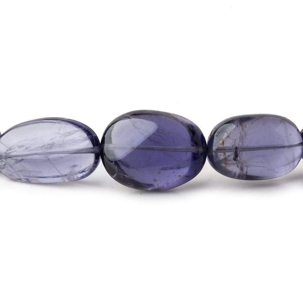 16x12-26x14mm Iolite plain nugget beads 20 inch 27 pieces AA (ONLINE ORDER ONLY)