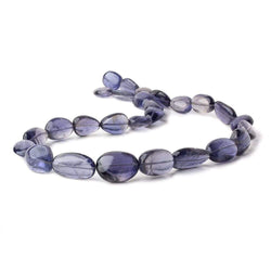 16x12-26x14mm Iolite plain nugget beads 20 inch 27 pieces AA (ONLINE ORDER ONLY)