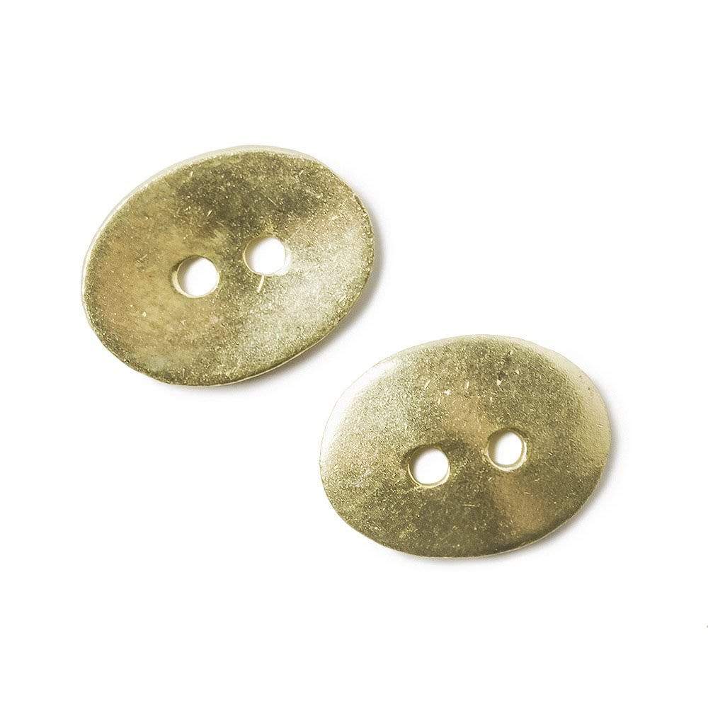 16x12mm 14kt Gold Oval Button 10 pieces (ONLINE ORDER ONLY)