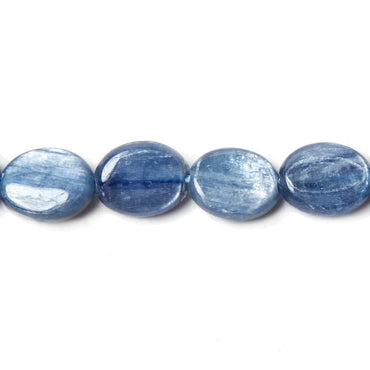 16x12mm Ceylon Blue Kyanite plain oval beads 16 inch 26 pieces AA Grade (ONLINE ORDER ONLY)