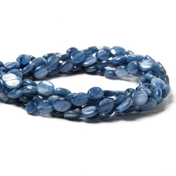 16x12mm Ceylon Blue Kyanite plain oval beads 16 inch 26 pieces AA Grade (ONLINE ORDER ONLY)