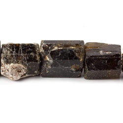 16-20mm Chocolate Tourmaline Straight Drill Natural Crystal 9 beads (ONLINE ORDER ONLY)