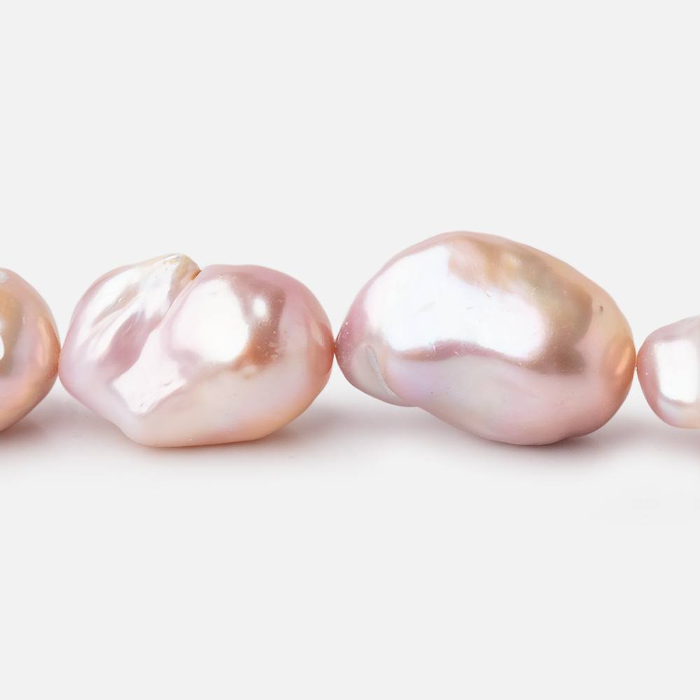 16x13-21x16mm Tri-Color Ultra Baroque Freshwater Pearls 15.5 inch 20 pieces AA (ONLINE ORDER ONLY)