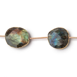 16x13-22x18mm Gold Leafed Labradorite Faceted Nugget Strand 5 Beads (ONLINE ORDER ONLY)