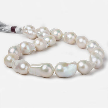 16x13-26x15mm Off White Ultra Baroque Freshwater Pearl 16 inch 18 pieces A (ONLINE ORDER ONLY)