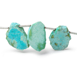 16x14-18x13mm Sleeping Beauty Turquoise Slice Beads 8 inch 14 pieces (ONLINE ORDER ONLY)