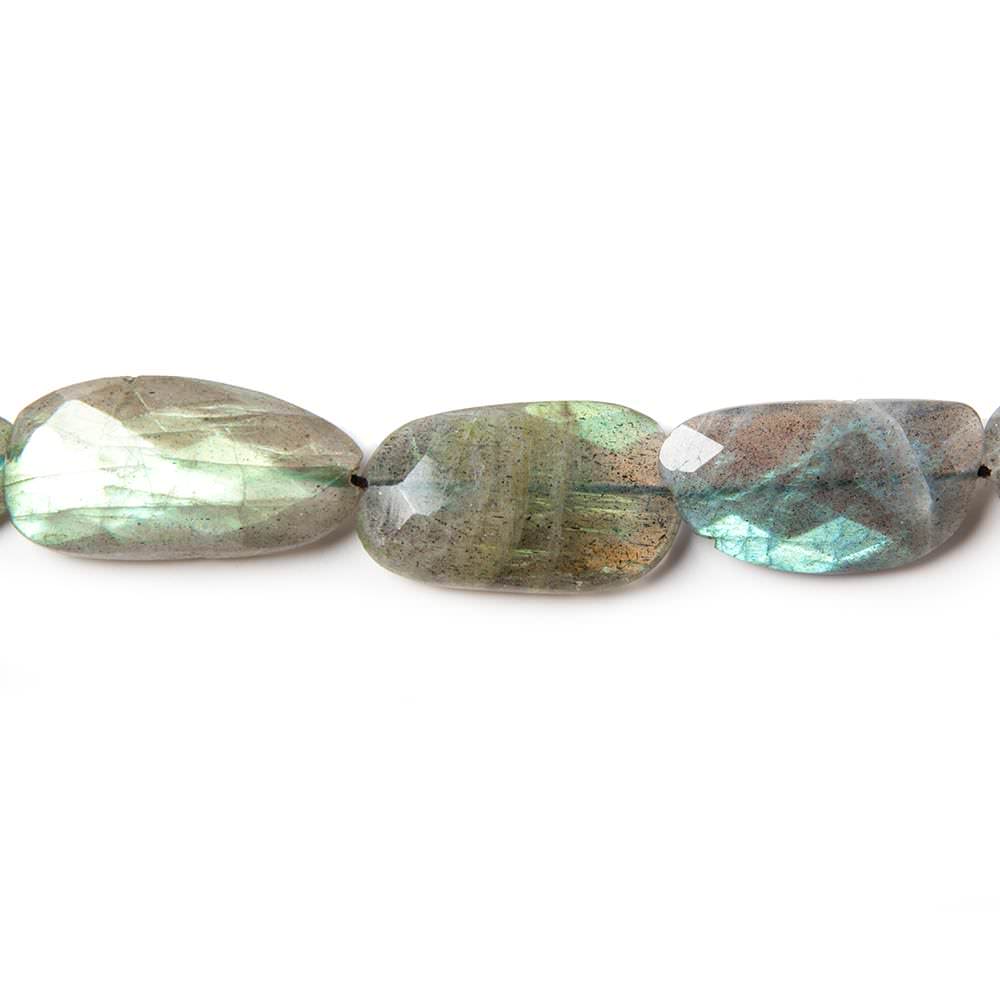 16x14-23x18.8x6.5mm Labradorite straight drill faceted nuggets 10 inch 10 beads (ONLINE ORDER ONLY)