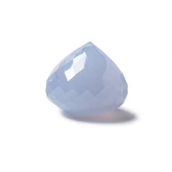 16x19mm Turkish Chalcedony Faceted Candy Kiss Focal Bead 1 piece (ONLINE ORDER ONLY)