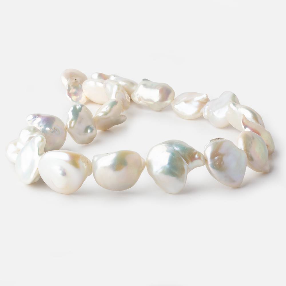 16x20-20x22mm Off White Ultra Baroque Freshwater Pearl 16 inch 20 pieces A (ONLINE ORDER ONLY)