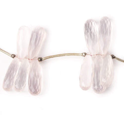 16x6-23x7mm Rose Quartz Tear Drop Beads 8 inch 30 pieces (ONLINE ORDER ONLY)