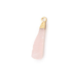 16x6-24x8mm Gold Leafed Pink Drusy Pear Pendant 1 focal piece (ONLINE ORDER ONLY)