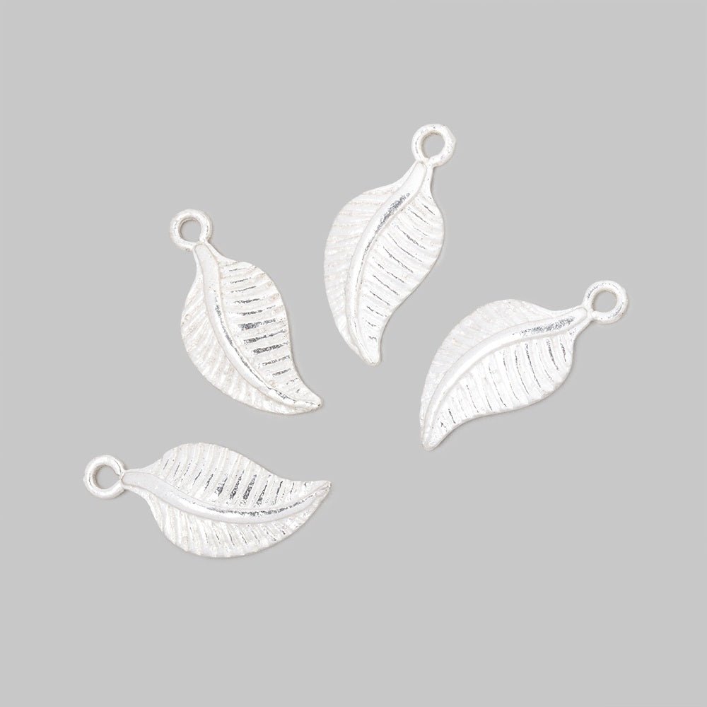 16x8.5mm Leaf Pendant Charm Set of 4 pieces (ONLINE ORDER ONLY)