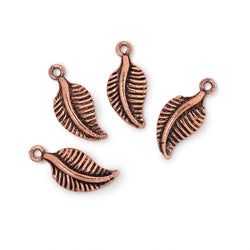 16x8.5mm Leaf Pendant Charm Set of 4 pieces (ONLINE ORDER ONLY)