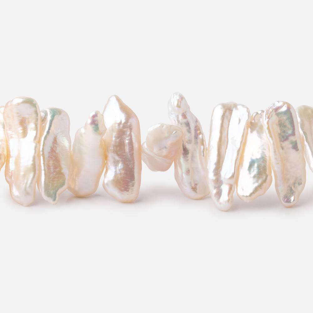 17-20mm Cream Biwa Freshwater Pearls 16 inch 60 beads AAA (ONLINE ORDER ONLY)