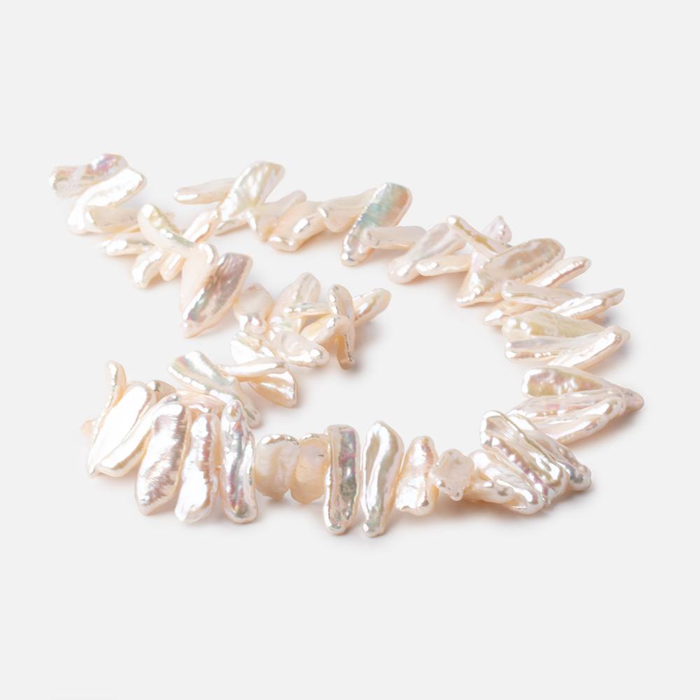 17-20mm Cream Biwa Freshwater Pearls 16 inch 60 beads AAA (ONLINE ORDER ONLY)