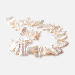 17-20mm Cream Biwa Freshwater Pearls 16 inch 60 beads AAA (ONLINE ORDER ONLY)