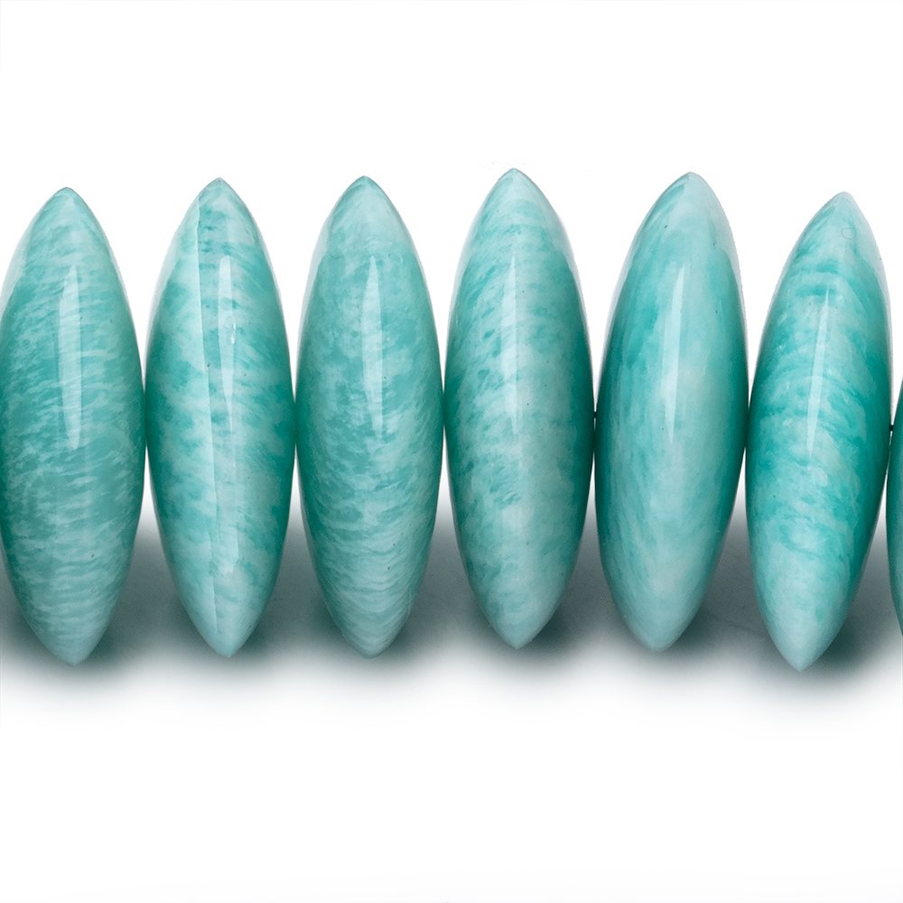 17-21mm Amazonite Plain Heishi Beads 18 inch 65 pieces AAA (ONLINE ORDER ONLY)