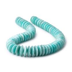 17-21mm Amazonite Plain Heishi Beads 18 inch 65 pieces AAA (ONLINE ORDER ONLY)