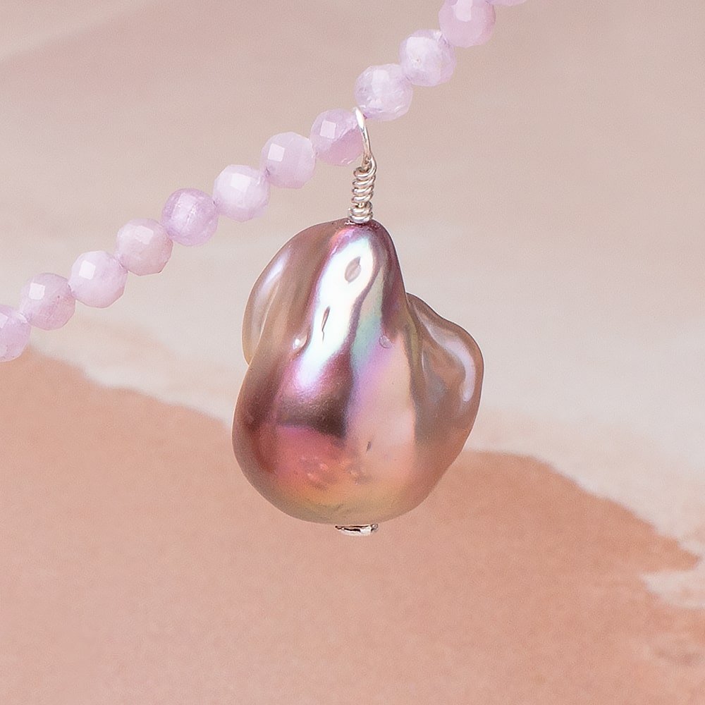 18-25mm Lilac Peach Ultra Baroque Focal Beads 1 piece AA (ONLINE ORDER ONLY)