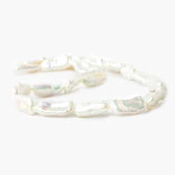 17-21mm Off White Biwa Straight Drill Freshwater Pearls 15 inch 20 pieces (ONLINE ORDER ONLY)