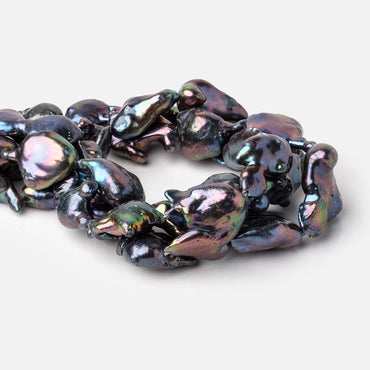 17-35mm Peacock Ultra Baroque Freshwater Pearls 15 inch 12 Beads (ONLINE ORDER ONLY)