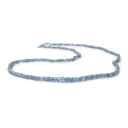 1.7-5mm Ceylon Blue Sapphire Faceted Rondelle Beads 19 inch 290 pieces (ONLINE ORDER ONLY)