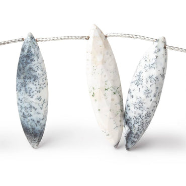 39x10mm Dendritic Opal Top Drilled Faceted Marquise 8 inch 10 beads AA (ONLINE ORDER ONLY)