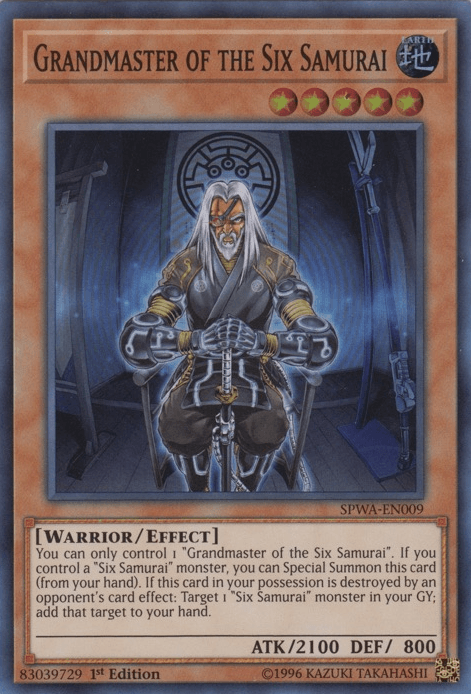 Grandmaster of the Six Samurai [SPWA-EN009] Super Rare (ONLINE ORDER ONLY)
