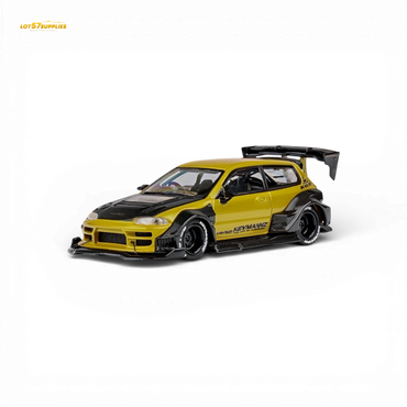 (Pre-Order) DCM Kevmannz Civic EG Ver.1 - Gold Carbon Fiber Long Tail 1:64 (ONLINE ORDER ONLY)